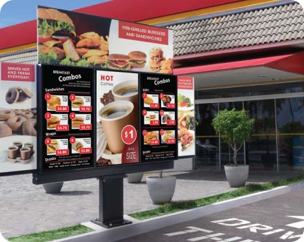 Outdoor High Brightness Drive-Thru Menu Boards